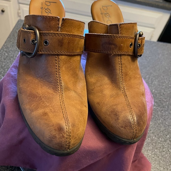 Boc Born Concept Joy Mules Brown Leather Buckle - Picture 4 of 13